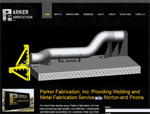Tablet Screenshot of parkerfabrication.com